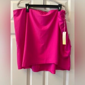 2X hot pink, Summersalt ruched skirt